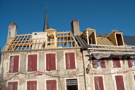 Charpente traditionnelle et lucarnes - CCSM à Moulins-Engilbert (58)